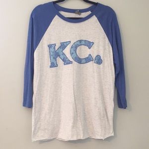 KC baseball tee